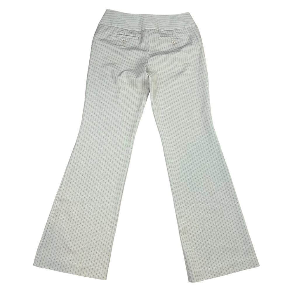 Express Editor Pinstripe Trousers Brown Size 2 - Picture 2 of 6